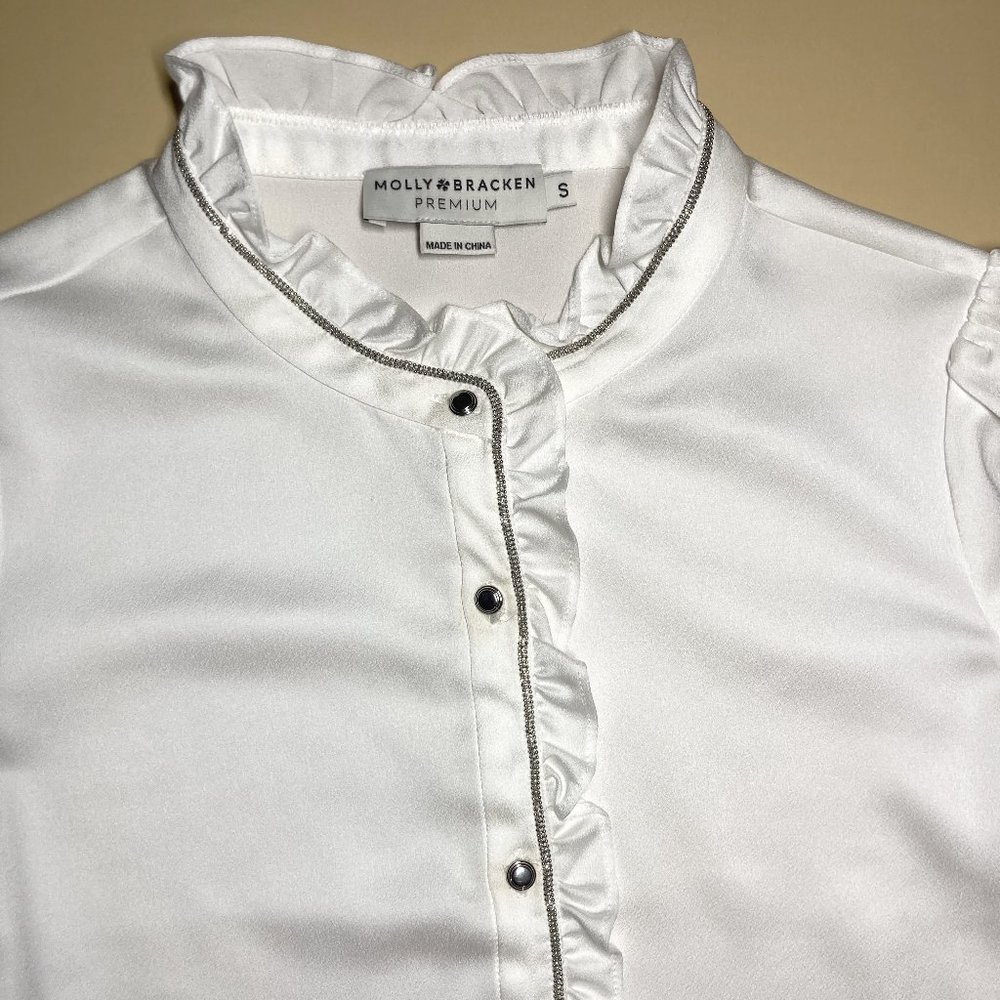 Molly Bracken Premium white blouse in Small
